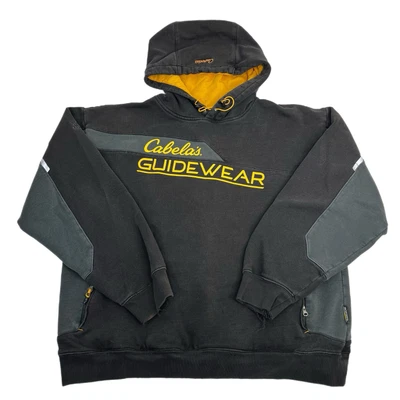 Sudadera con capucha negra de algodón Storm Guidewear vintage Y2K Cabelas talla XL Foto 1 de 4