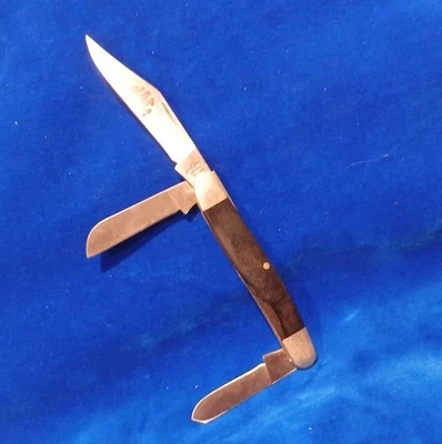 Navaja de bolsillo plegable de 3 hojas publicidad vintage Mac Tools Bear MGC EE. UU. Foto 1 de 4