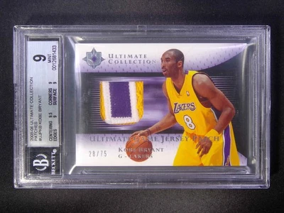 2005-06 Upper Deck Ultimate нашивка Коби Брайанта BGS 9 - Изображение 1 из 2