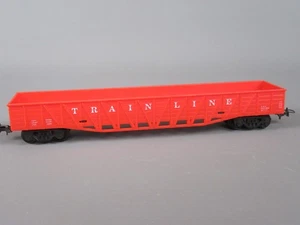 D262 MEHANO Slovenia Ho Wagon Freight Train Line Gondola Dish Long Orange US - Picture 1 of 18