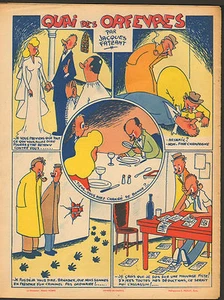 DESSIN DE JACQUES FAIZANT QUAI DES ORFEVRES 1948 - Picture 1 of 1