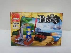 COSTRUZIONI DEI PIRATI PIRATES BATTERY DEFENCE PEIZHI 0446 58 PEZZI 6+ 15008 - Imagen 1 de 2