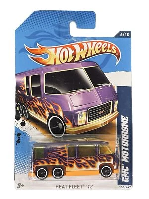 Autocaravana Hot Wheels Heat Fleet '12 GMC 2012 (púrpura con llamas) (156/247) V5460 Foto 1 de 4