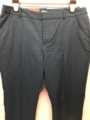 NWT Merona Classic fit Blue Stretch Pants Pea Cock/521923 embroidered look - Image 1 of 4