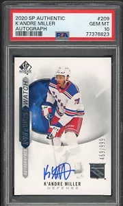 2020-21 SP Authentic Future Watch Autographs RC #209 K'Andre Miller PSA 10 - Foto 1 di 2