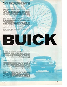 1961 BUICK SPECIAL & INVICTA ~ ORIGINAL 7-PAGE ROAD TEST / ARTICLE / AD - Picture 1 of 2