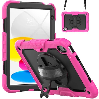 Funda con soporte de cuerpo completo resistente con correa para iPad A16 11/10 2025 Gen Foto 1 de 4