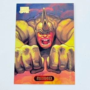 Rhino #100 Marvel Masterpieces Serie 3 - 1994 Superheld Trading Card - Bild 1 von 5