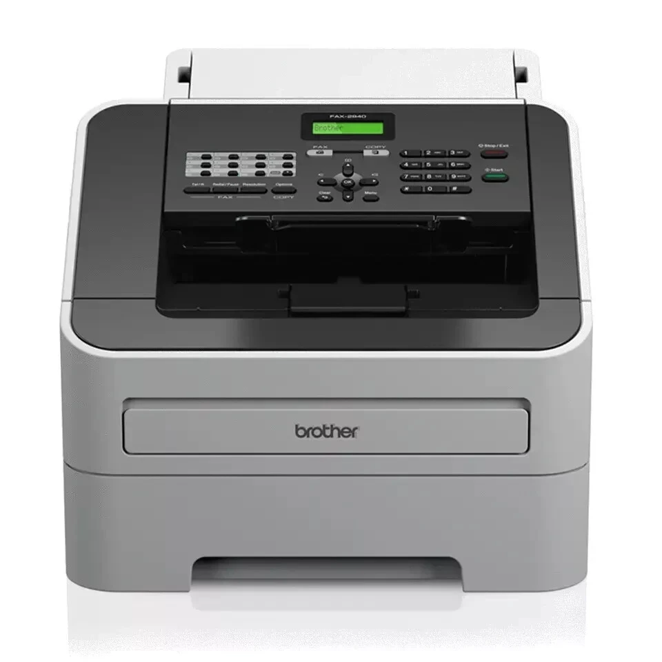 BROTHER FAX-2840 A4 MONO LASER FAX AIO MACHINE WITH TONER 33.6KBPS MODEM 22CPM - Image 1 of 4