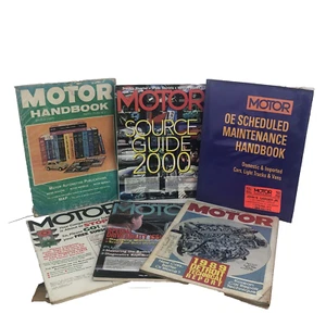 MOTOR Handbooks Source Guide Magazines Lot of 6 Automotive Publications - Foto 1 di 24