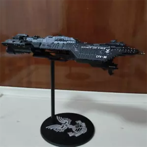Halo 4 UNSC Figura veicolo spaziale modello resina veicolo spaziale modello astronave - Foto 1 di 5