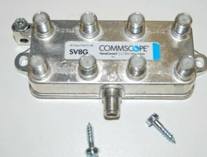 2 New Commscope SV8G 8 Way Splitter 5-1002MHz Coaxial Cable Antenna CATV HDTV - Picture 1 of 2