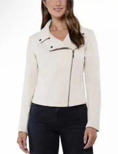 Matty M Ladies' Knit Moto Jacket - TAN - Medium - New - Free shipping - Picture 1 of 5