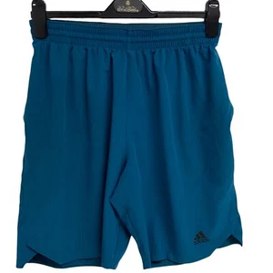 Adidas Climalite Ocean teal green Elastic Waist Pull On Run Shorts Size L - Picture 1 of 11