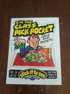 1976 Stick-It-To-'em (Insult Stickers) #6/18 (EX) - Picture 1 of 2
