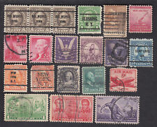 US NEBRASKA TERRITORIAL ARMY AND NAVY AIRMAIL 20v USED STAMPS 1 W/PERFIN