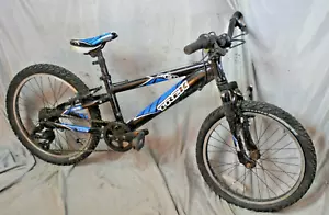 2010 Trek MT60 20" Kids Bike 6 Speed Rigid SRAM Tektro Black Blue USA Shipper - Picture 1 of 24