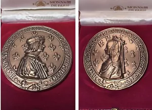 Francia Medaglia Mariage du Roi Luigi XII et Anne de Bretagne storia custodia originale - Foto 1 di 10