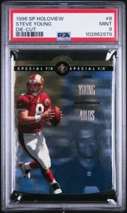 Set Break 1996 SP Holoview Steve Young 49ers DIE-CUT Gold # 8 PSA 9 Pop 5 No 10 - Bild 1 von 2