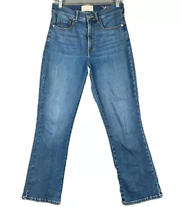 Everlane's Boot Cut Jeans Women's 27 Blue Denim Medium Wash High Rise 5-Pockets - Picture 1 of 14