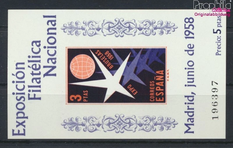 España Bloque 14 nuevo 1958 exp (9805208 - Imagen 1 de 1