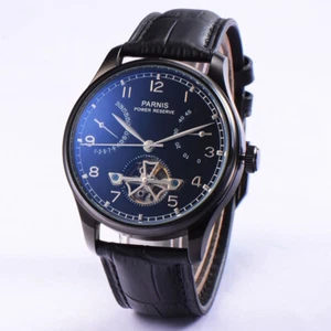 PARNIS Gangreserve-Anzeige Luxus Herren 43mm Automatische PVD Armbanduhren Uhren - Bild 1 von 5