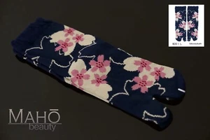 JAPANESE tabi split toe socks Sakura Cherry geisha Kurochiku kimono flip flops - Picture 1 of 4