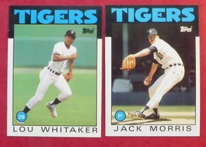 1986 Topps Detroit Tigers Team Set with Traded (35 Cards) - Bild 1 von 1
