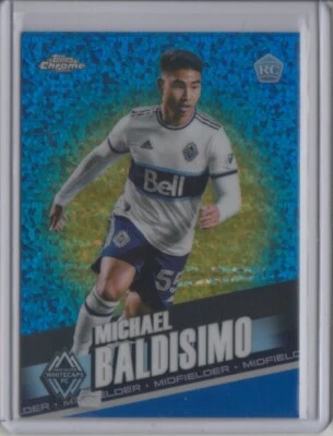 2022 Topps Chrome MLS Blue Mini-Diamond Refractor #196 Michael Baldisimo 166/199 - Image 1 of 2