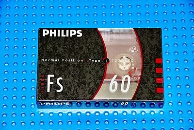 PHILIPS FS 60 TIPO I VS. CINTA DE CASETE EN BLANCO (1) (SELLADA) Foto 1 de 3