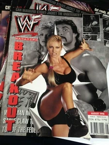 WWF WWE Magazine AGOSTO 1998 Sable Marc Mero Copertina + Poster  - Foto 1 di 4