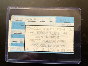 Boleto LED ZEPPELIN ROBERT PLANT TALÓN 1990 FATE OF NATIONS TOUR BOLETO DE PRIMERA FILA - Imagen 1 de 1