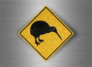 Aufkleber Sticker Straßenschild Achtung Kiwi Neuseeland - Bild 1 von 1