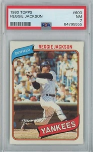 Reggie Jackson (PSA 7) 1980 Topps Karte #600 - Bild 1 von 2