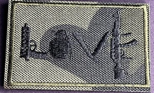 Tactical Hook and Loop Morale Patch “LOVE” - Picture 1 of 4