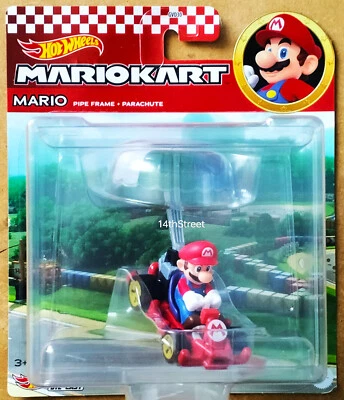 HOT WHEELS MARIO KART - MARCO DE TUBO MARIO CON PARACAÍDAS Foto 1 de 2