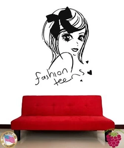 Wall Stickers Beautiful Girl Teen Fashion Teens Cool Decor For You z1894 - Picture 1 of 3