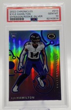 PSA 10 Kyle Hamilton 2022 Panini Chronicles Dynagon Prizm Rookie Card No. D-13