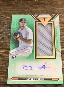 2021 Topps Triple Threads Autographed Single Jumbo Relics Emerald Tanner Houck - Picture 1 of 5