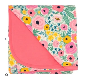 Little Sleepies Cloud Blanket Secret Garden Floral Flowers Girls Baby Kid Bamboo - Picture 1 of 6