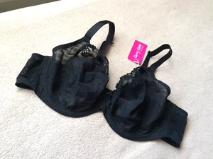 CURVY KATE 46DDD Black Centre Stage Full Plunge Underwire Bra Style 033101 NWT - Picture 1 of 6