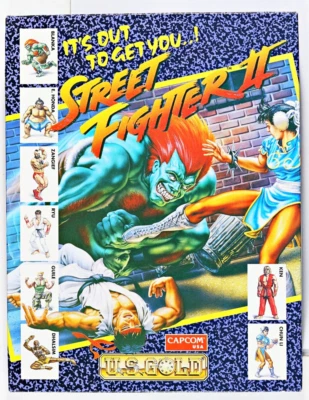 Street Fighter II (2) (PC/ 1992)- 3 1/4 FLOPPY DISKs - US Gold - CAPCOM USA - Image 1 of 4