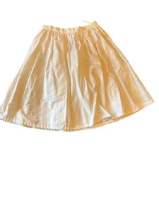 White Perks Girls Skirt Age 11/12 Cotton With Mesh Overlay Vintage 80s - Picture 1 of 6