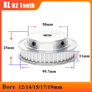 XL 62T polea de correa de distribución diámetro de rueda síncrono 12-19 mm para correa de 10 mm de ancho - Imagen 1 de 13