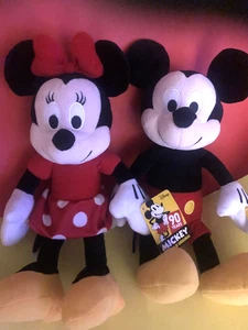 Disney Mickey & Minnie Mouse Plush 90 Years Kohls Cares 13" NWT - Picture 1 of 4