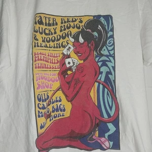 Camisa Diablo Mujer Usada Talla XL Blanca - Imagen 1 de 3