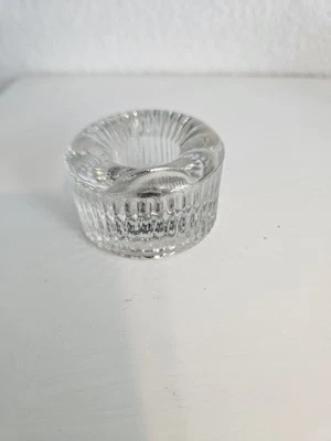 Pier 1 Clear GlassCandle Holder - Image 1 of 3