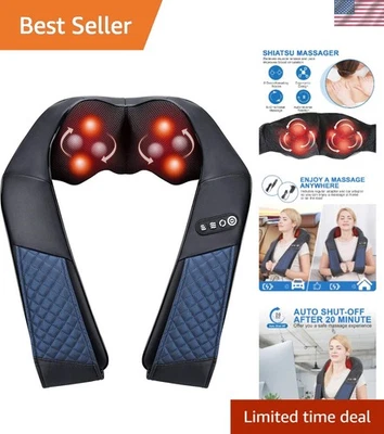 Almofada de massagem para pés, pernas e corpo couro sintético aquecimento profundo de tecido - Imagem 1 de 4