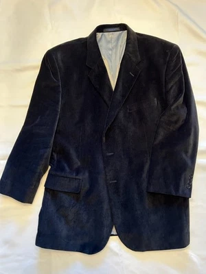 Casaco esportivo Midtown masculino blazer 46R preto terno aveludado - Imagem 1 de 4