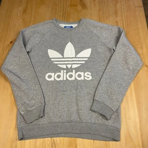 Adidas Originals Sweatshirt Grau Logo Print Größe S - Bild 1 von 7